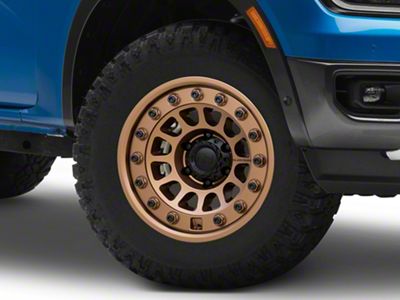 Black Rhino Outback Matte Bronze 6-Lug Wheel; 17x8; 32mm Offset (24-25 Ranger)