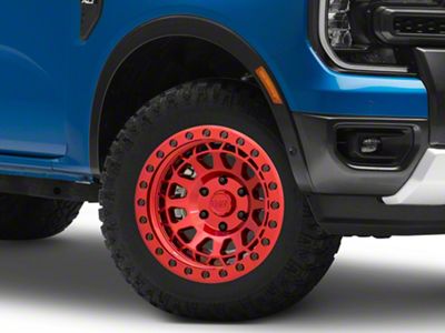 Black Rhino Primm Candy Red with Black Bolts 6-Lug Wheel; 18x9.5; 12mm Offset (24-25 Ranger)