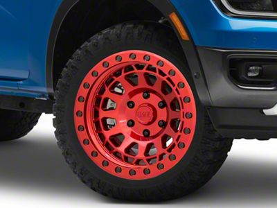 Black Rhino Primm Candy Red with Black Bolts 6-Lug Wheel; 20x9.5; 12mm Offset (24-25 Ranger)