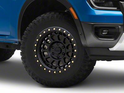 Black Rhino Primm Matte Black with Brass Bolts 6-Lug Wheel; 17x9; -12mm Offset (24-25 Ranger)