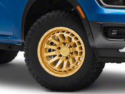 Black Rhino Raid Gold 6-Lug Wheel; 17x8.5; -18mm Offset (24-25 Ranger)