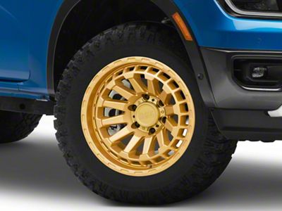 Black Rhino Raid Gold 6-Lug Wheel; 18x9.5; -18mm Offset (24-25 Ranger)
