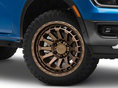 Black Rhino Raid Matte Bronze 6-Lug Wheel; 20x9.5; -18mm Offset (24-25 Ranger)