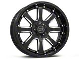 Black Rhino Sierra Gloss Black Milled 6-Lug Wheel; 20x10; -12mm Offset (24-26 Ranger)