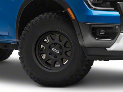 Black Rhino Stadium Matte Black 6-Lug Wheel; 16x8; 35mm Offset (24-25 Ranger)