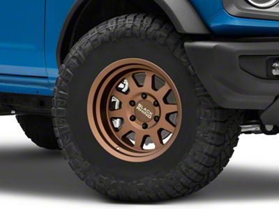 Black Rhino Stadium Matte Bronze 6-Lug Wheel; 16x8; -10mm Offset (24-25 Ranger)
