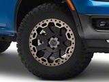 Black Rhino Warlord Matte Black with Machined Dark Tint Lip 6-Lug Wheel; 17x9; -12mm Offset (24-26 Ranger)