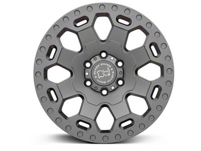 Black Rhino Warlord Matte Gunmetal 6-Lug Wheel; 18x9; -12mm Offset (24-25 Ranger)