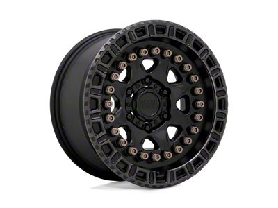 Black Rhino Carbine Matte Black with Machined Tinted Ring and Bronze Bolts 6-Lug Wheel; 17x8.5; 0mm Offset (91-96 Dakota)