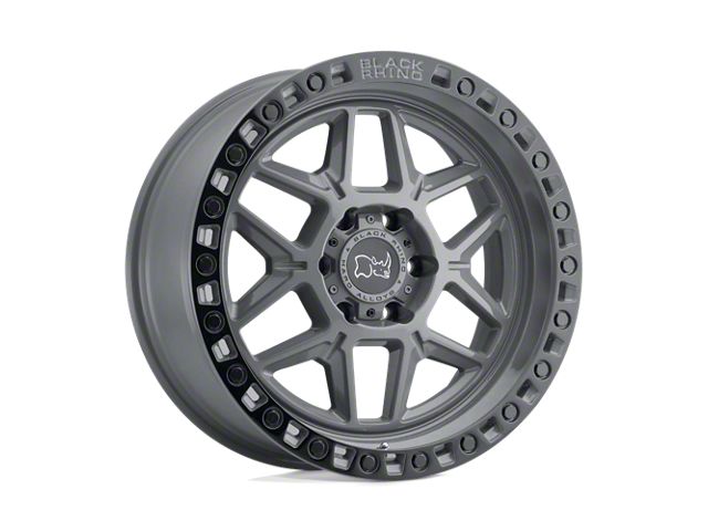 Black Rhino Kelso Battleship Gray with Black Ring 6-Lug Wheel; 20x9; 18mm Offset (91-96 Dakota)