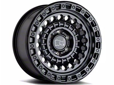 Black Rhino Sentinel Matte Black 6-Lug Wheel; 17x8.5; 0mm Offset (91-96 Dakota)