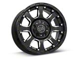 Black Rhino Sierra Gloss Black Milled 5-Lug Wheel; 18x9; 0mm Offset (94-01 RAM 1500)