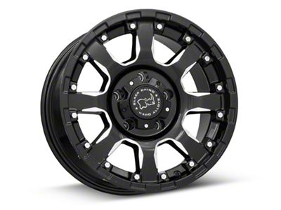Black Rhino Sierra Gloss Black Milled 5-Lug Wheel; 20x9; 0mm Offset (94-01 RAM 1500)