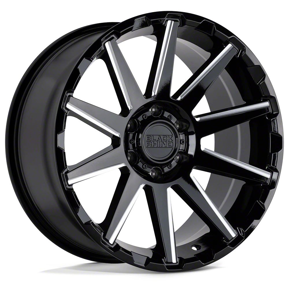 Black Rhino RAM 1500 Typhoon Gloss Black with Milled Spokes