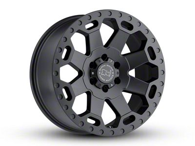 Black Rhino Warlord Matte Gunmetal 5-Lug Wheel; 17x9; 0mm Offset (94-01 RAM 1500)