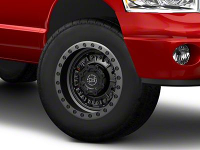 Black Rhino Abrams Textured Matte Gunmetal 8-Lug Wheel; 18x9.5; -18mm Offset (94-02 RAM 2500)