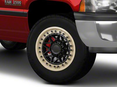 Black Rhino Alpha Matte Black With Sand Lip 8-Lug Wheel; 18x9; 0mm Offset (94-02 RAM 2500)