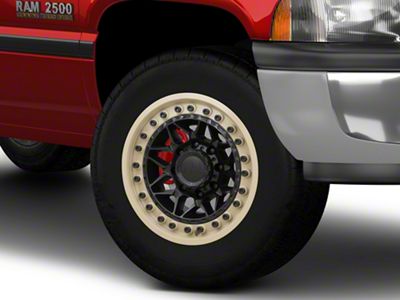 Black Rhino Alpha Matte Black With Sand Lip 8-Lug Wheel; 18x9; 20mm Offset (94-02 RAM 2500)