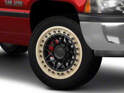 Black Rhino Alpha Matte Black with Sand Lip 8-Lug Wheel; 20x10; -18mm Offset (94-02 RAM 2500)