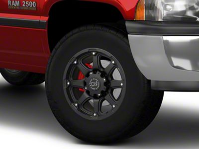 Black Rhino Glamis Matte Black 8-Lug Wheel; 17x9; -12mm Offset (94-02 RAM 2500)