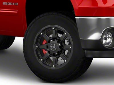 Black Rhino Glamis Matte Black 8-Lug Wheel; 18x9; 12mm Offset (94-02 RAM 2500)