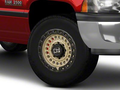 Black Rhino Sentinel Desert Sand 8-Lug Wheel; 17x8.5; -18mm Offset (94-02 RAM 2500)