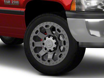 Black Rhino Warlord Matte Gunmetal 8-Lug Wheel; 20x9; 12mm Offset (94-02 RAM 2500)