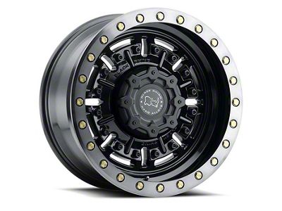 Black Rhino Abrams Gloss Gunblack with Machined Dark Tint 6-Lug Wheel; 18x9.5; 12mm Offset (97-04 Dakota)