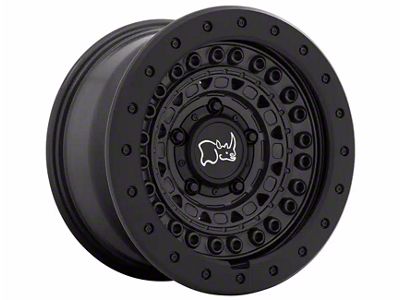 Black Rhino Barricade Gun Black With Black Rock Guard 6-Lug Wheel; 18x9; 0mm Offset (97-04 Dakota)