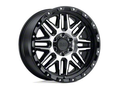 Black Rhino Alamo Gloss Black Machined 8-Lug Wheel; 20x9; 6mm Offset (99-07 F-350 Super Duty SRW)