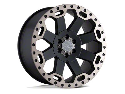 Black Rhino Warlord Matte Black with Machined Dark Tint Lip 8-Lug Wheel; 20x9; 12mm Offset (99-07 F-350 Super Duty SRW)
