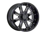 Black Rhino Sierra Gloss Black Milled 6-Lug Wheel; 20x11.5; -44mm Offset (99-06 Sierra 1500)