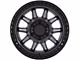 Black Rhino Calico Matte Gunmetal with Matte Black Lip 6-Lug Wheel; 17x8.5; 0mm Offset (99-06 Sierra 1500)
