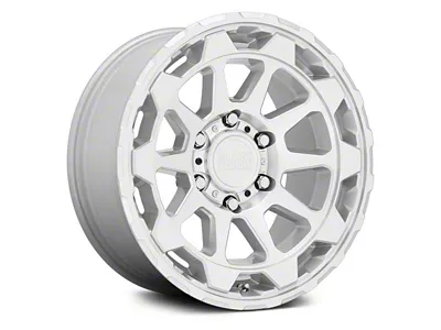 Black Rhino Rotor Gloss Silver 6-Lug Wheel; 18x9; 12mm Offset (99-06 Sierra 1500)