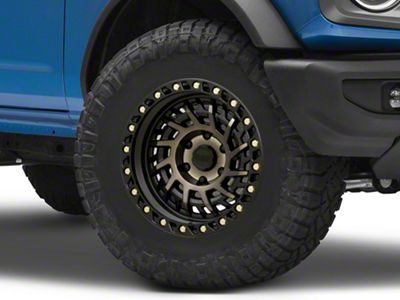 Black Rhino Shredder Matte Black with Machined Dark Tint 6-Lug Wheel; 17x9; 0mm Offset (99-06 Sierra 1500)