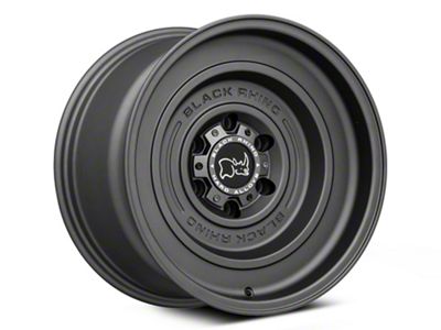 Black Rhino Solid Matte Gunblack 6-Lug Wheel; 17x9.5; -12mm Offset (99-06 Sierra 1500)