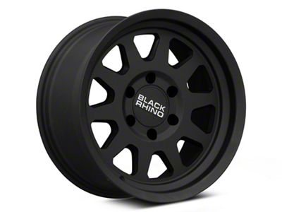 Black Rhino Stadium Matte Black 6-Lug Wheel; 17x8.5; 0mm Offset (99-06 Sierra 1500)