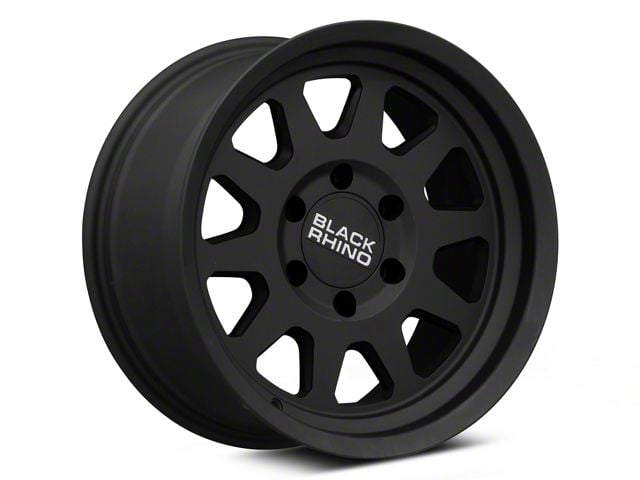 Black Rhino Stadium Matte Black 6-Lug Wheel; 17x9.5; -18mm Offset (99-06 Sierra 1500)