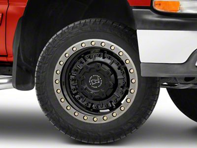 Black Rhino Abrams Gloss Gunblack with Machined Dark Tint 6-Lug Wheel; 20x9.5; 12mm Offset (99-06 Silverado 1500)