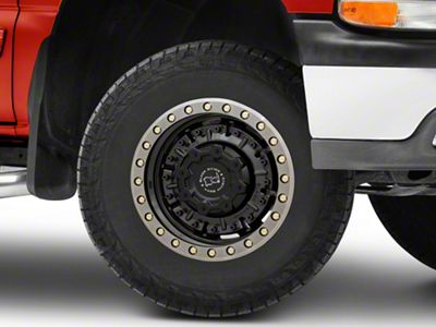 Black Rhino Abrams Gloss Gunblack with Machined Dark Tint 6-Lug Wheel; 17x8.5; 0mm Offset (99-06 Silverado 1500)