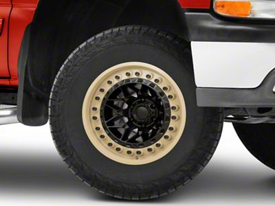 Black Rhino Alpha Matte Black with Sand Lip 6-Lug Wheel; 17x9; 0mm Offset (99-06 Silverado 1500)