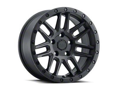 Black Rhino Arches Matte Black 6-Lug Wheel; 17x9.5; -18mm Offset (99-06 Silverado 1500)