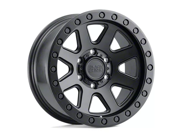 Black Rhino Baker Matte Black 6-Lug Wheel; 18x9; -18mm Offset (99-06 Silverado 1500)