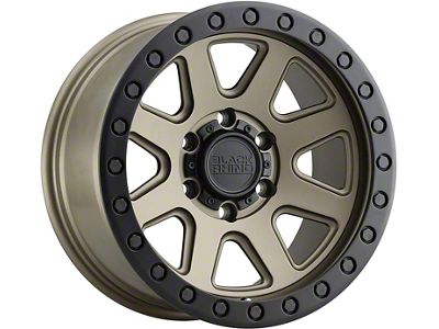 Black Rhino Baker Matte Bronze with Black Bolts 6-Lug Wheel; 18x9; -18mm Offset (99-06 Silverado 1500)