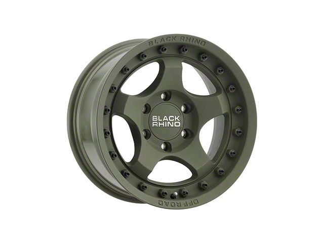 Black Rhino Bantam Olive Drab Green 6-Lug Wheel; 17x8.5; -10mm Offset (99-06 Silverado 1500)