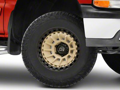 Black Rhino Barrage Desert Sand on Matte Black 6-Lug Wheel; 17x8.5; -10mm Offset (99-06 Silverado 1500)
