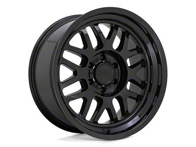 Black Rhino Delta Gloss Black 6-Lug Wheel; 17x9.5; -18mm Offset (99-06 Silverado 1500)