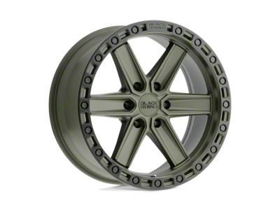 Black Rhino Henderson Olive Drab Green with Black Ring 6-Lug Wheel; 20x9.5; -18mm Offset (99-06 Silverado 1500)