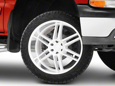 Black Rhino Katavi Silver 6-Lug Wheel; 22x10; 10mm Offset (99-06 Silverado 1500)