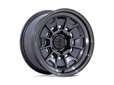 Black Rhino Mondo Matte Gunmetal with Gloss Gray Lip 6-Lug Wheel; 17x9; -38mm Offset (99-06 Silverado 1500)